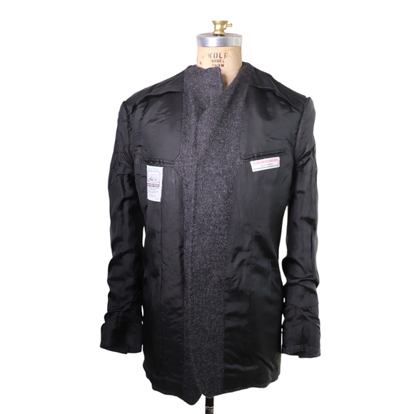 Vintage Connock and Lockie Bespoke Grey Donegal Tweed Double Breasted Jacket - Picture 9 of 15